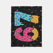 67 Funny Meme Ice Cream Six Seven Gen Alpha Fleece Deken (Voorkant)