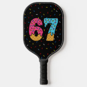 67 Funny Meme Ice Cream Six Seven Gen Alpha Pickleball Paddle (Voorkant)