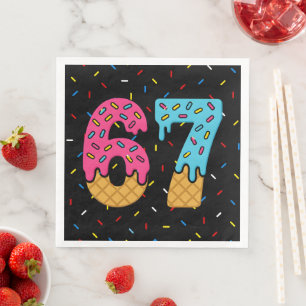 67 Funny Meme Ice Cream Six Seven Gen Alpha Servet