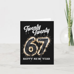 67 Gelukkig Oud en Nieuw Zes Zeven Grappig 2026 Br Kaart