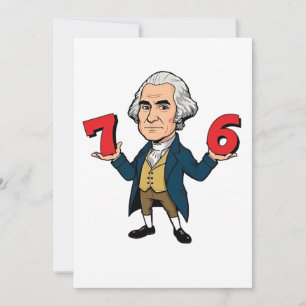 67 George Washington 7-6 Zes Zeven Meme 67 Bedankkaart