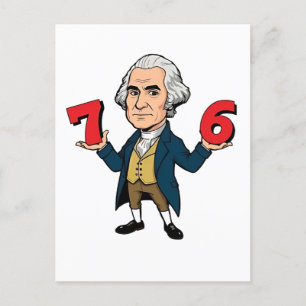 67 George Washington 7-6 Zes Zeven Meme 67 Feestdagenkaart