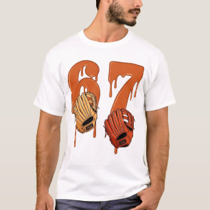 67 Glace qui dégouline T-shirt Gant de Baseball Me