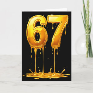67 Gouden Drip Grappige Zes Zeven Meme Jongens Kin Kaart