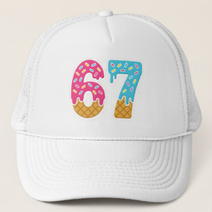 67 Grappig Meme Ijs Zes Zeven Gen Alpha Trucker Pet