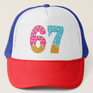 67 Grappig Meme Ijs Zes Zeven Gen Alpha Trucker Pet