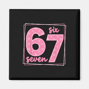 67 Grappig Nummer 67 Verjaardagsmeme Magneet