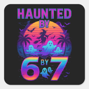 67 Grappige Halloween-meme Vierkante Sticker