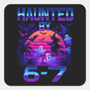 67 Grappige Halloween-meme Vierkante Sticker