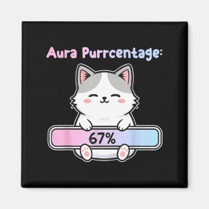 67 Grappige Kat Aura Energie Bij Zes Zeven Meme Ge Magneet