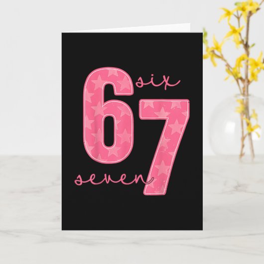 67 Grappige Meme 1  Kaart (Gele Bloem)