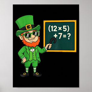67 Grappige St. Patrick's Day Wiskunde Leraren Mem Poster