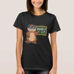 67 Groundhog Day 6-7 Meme Wiskunde Docent Zes Zeve T-shirt