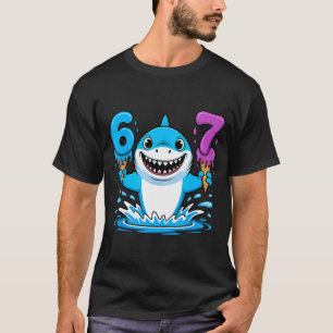 67 Haai Zes Zeven Ijs Drip Grappig Gen Alpha  T-shirt