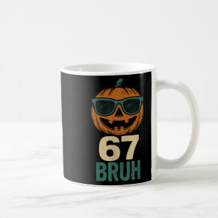 67 Halloween Bruh Pompoen 6-7 Meme Gen Alpha Jargo Koffiemok