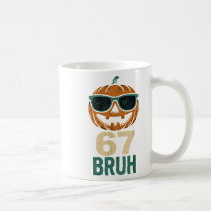 67 Halloween Bruh Pompoen 6-7 Meme Gen Alpha Jargo Koffiemok