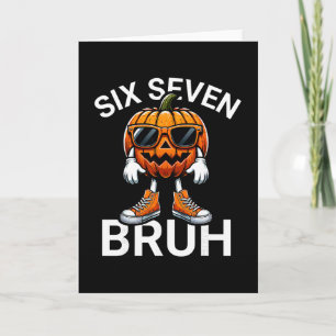 67 Halloween Grappige Zes Zeven Meme Brainrot Pomp Kaart