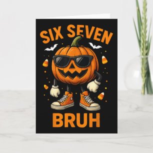 67 Halloween Grappige Zes Zeven Meme Brainrot Pomp Kaart
