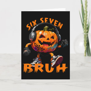 67 Halloween Grappige Zes Zeven Meme Brainrot Pomp Kaart