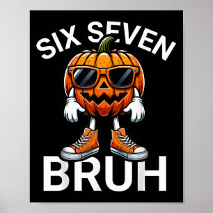 67 Halloween Grappige Zes Zeven Meme Brainrot Pomp Poster