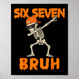 67 Halloween Grappige Zes Zeven Meme Brainrot Pomp Poster