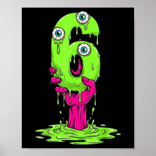 67 Halloween-kostuum Grappig nummer 6 Zes Meme Voo Poster
