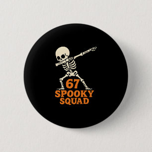 67 Halloween Meme 6 7 Nummers Zes Zeven Grappige K Ronde Button 5,7 Cm