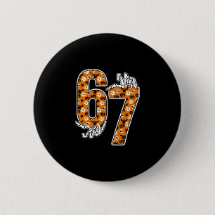 67 Halloween Meme 6 7 Nummers Zes Zeven Grappige K Ronde Button 5,7 Cm