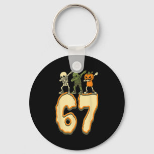 67 Halloween Meme 6 7 Nummers Zes Zeven Grappige K Sleutelhanger