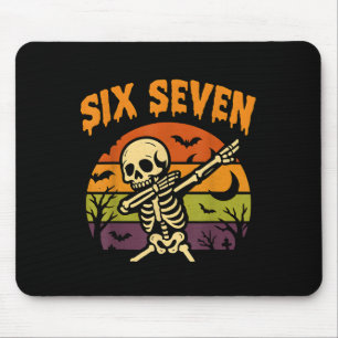 67 Halloween Meme 6 7 Skelet Zes Zeven Nummers F Muismat