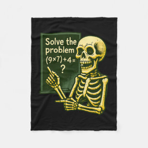67 Halloween Wiskunde Grappig Zes Zeven Meme Brain Fleece Deken
