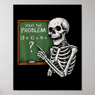 67 Halloween Wiskunde Grappig Zes Zeven Meme Brain Poster