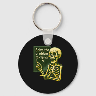 67 Halloween Wiskunde Grappig Zes Zeven Meme Brain Sleutelhanger