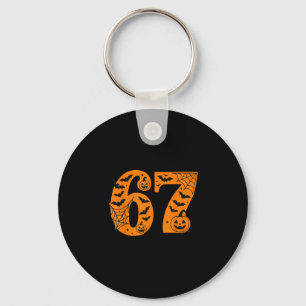 67 Halloween Zes Zeven Brainrot Meme Jongens Kinde Sleutelhanger
