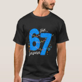 67 Hanukkah Jewish Holiday Menorah Six Seven Meme T-shirt (Voorkant)