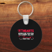 67 Hearts Valentines Romantic Cute Saying 67 Valen Sleutelhanger (Voorkant)