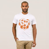 67 Hexa Fusion – Bold Geometric Number Design T-shirt (Voorkant volledig)