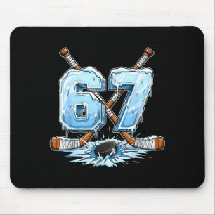 67 Hockey Drip Nummer Funny Meme Stijl Jongens Gra Muismat