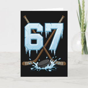 67 Hockey Drip Nummer Grappige Meme Gen Alpha Slan Kaart