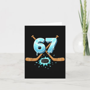67 Hockey IJsschijf Smash Grappige Jongens Hockey Kaart