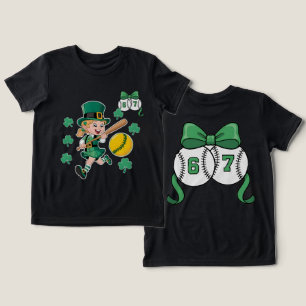 67 honkbal boog st patricks day lucky sport Tri-Blend shirt