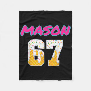 67 honkbal meme slang virale trend fleece deken