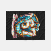 67 Ice Cream Drip Funny Six Seven Baseball  Fleece Deken (Voorkant (Horizontaal))