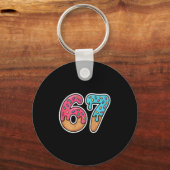 67 Ice Cream Drip (on Ck)  Sleutelhanger (Voorkant)