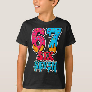 67 Ijs Drip Grappig Zes Zeven Gen Alpha Meme S T-shirt