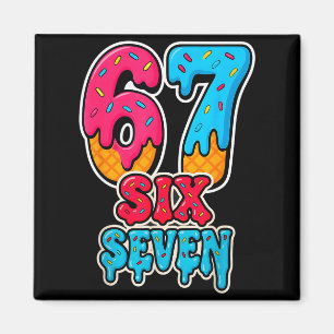 67 Ijs Drip Grappige Zes Zeven Gen Alpha Meme S Magneet