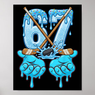 67 Ijs Drip Hockey Gen Alpha Slang Zes Zeven Poster
