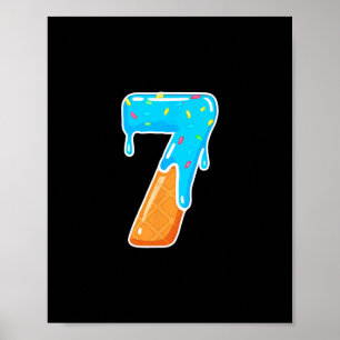 67 Ijs Drip Meme Grappig 6 7 Kostuum Koppel Poster