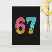 67 Ijs Drip Meme Six Seven Game Day (op Ck) Kaart (Gele Bloem)