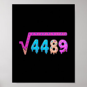 67 Ijs Drip Meme Vierkantswortel 4489 Informele Wi Poster